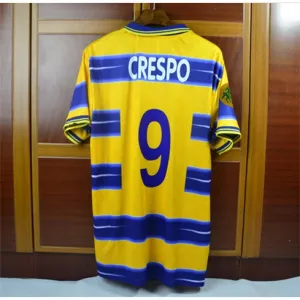 Maillot retro domicile No.9 de Parma 1998/99 de Crespo - Jaune