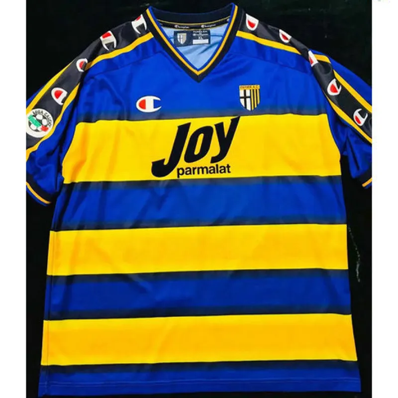 Camisa retro de viaje de Parma 2001/02 - Azul