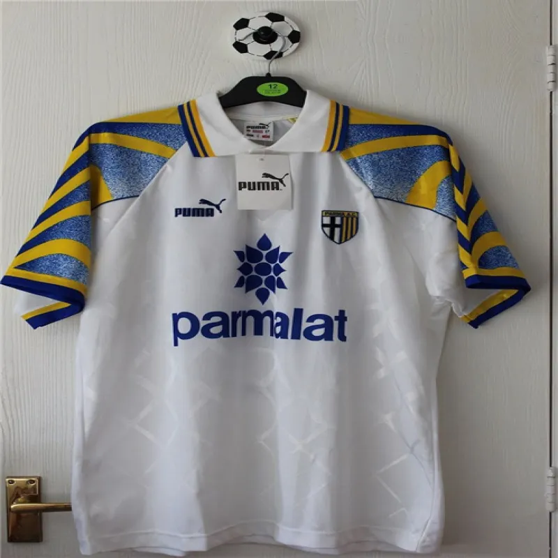 Maillot retro domicile de Parma 1996/97 - Blanc
