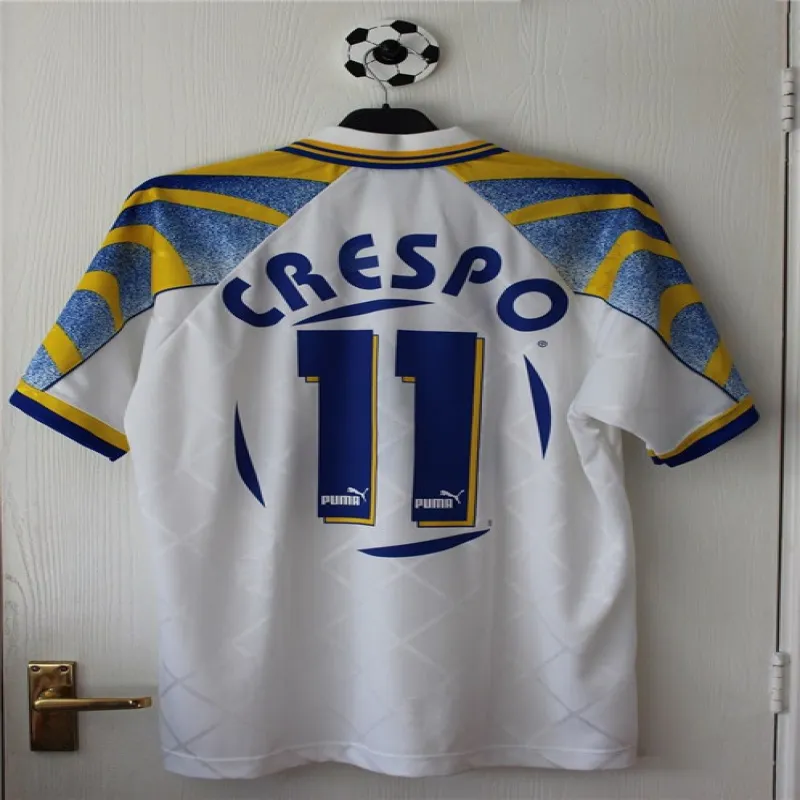 Maillot retro domicile No.11 de Parma 1996/97 de Crespo - Blanc