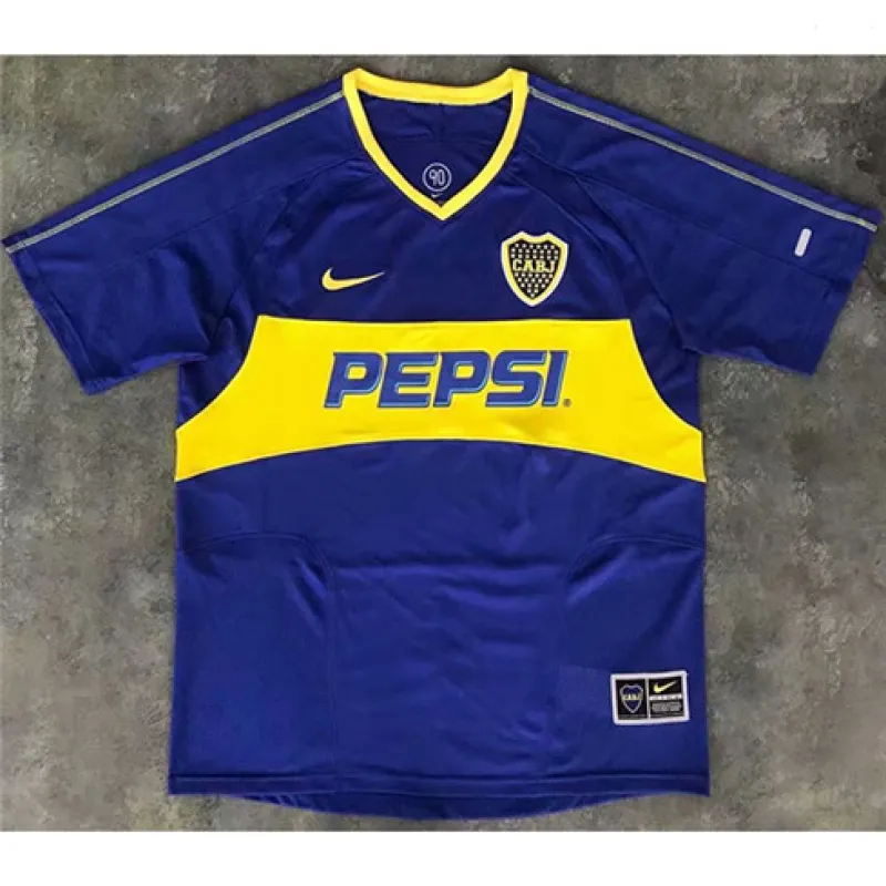 Boca Juniors 2003/04 Retro Home Jersey - Blue