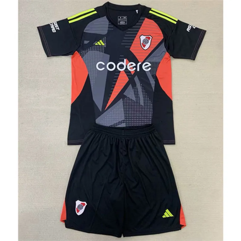 River Plate 2024/25 Kids' Goalkeeper Jersey - Black