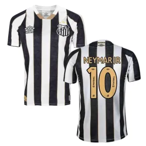 Neymar's Santos 2024/25 Away Kids' Jersey - Black