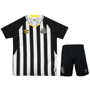Santos Kinder-Trikot + Shorts 2025/26 Auswärts - Schwarz