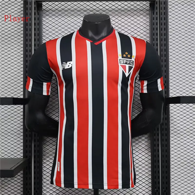 São Paulo 2024/25 Away Jersey - Player - Red
