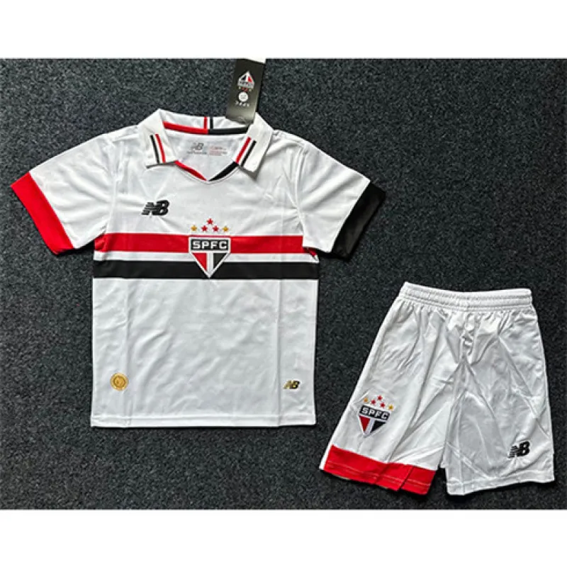 São Paulo 2024/25 Children's Home Jersey - White