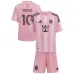 Conjunto de camiseta infantil de casa de Lionel Messi de Inter Miami 2025/26 - Rosa