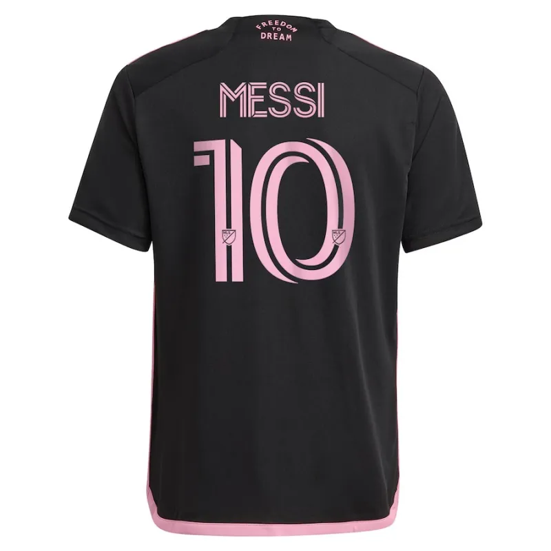 Maillot d'enfant d'extérieur de Lionel Messi d'Inter Miami 2024/25 - Noir