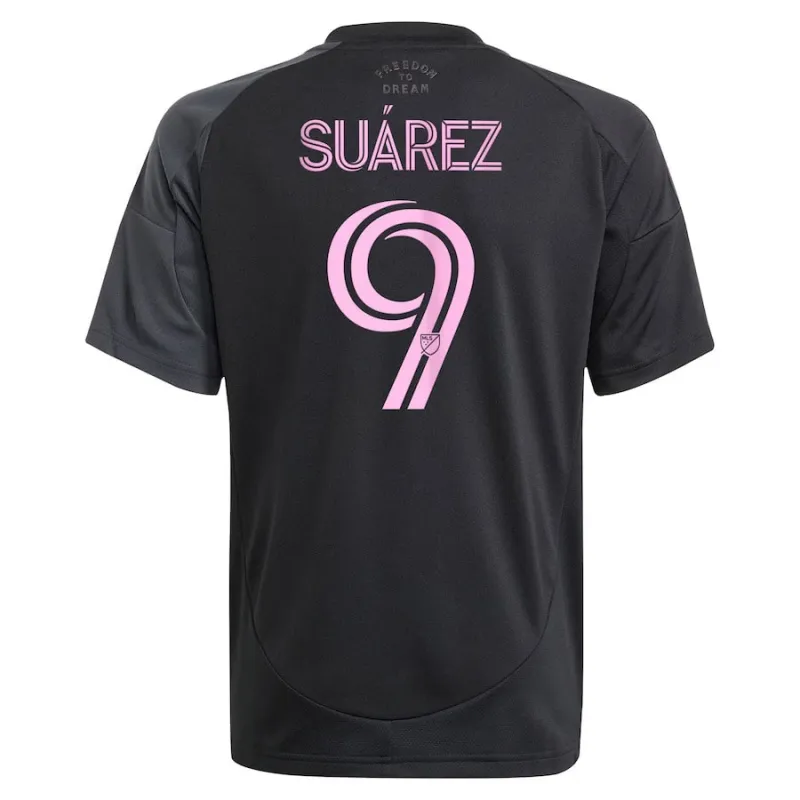 Maglia d'esterno per bambini di Luis Suárez di Inter Miami 2025/26 - Nera
