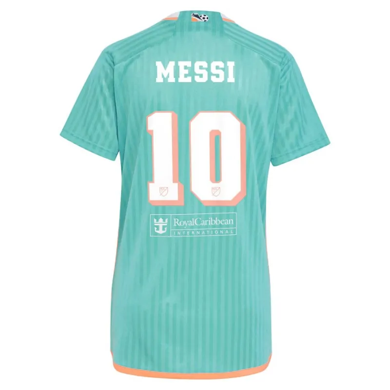 Camiseta femenina número 3 de Lionel Messi para el Inter Miami 2024/25 - Verde