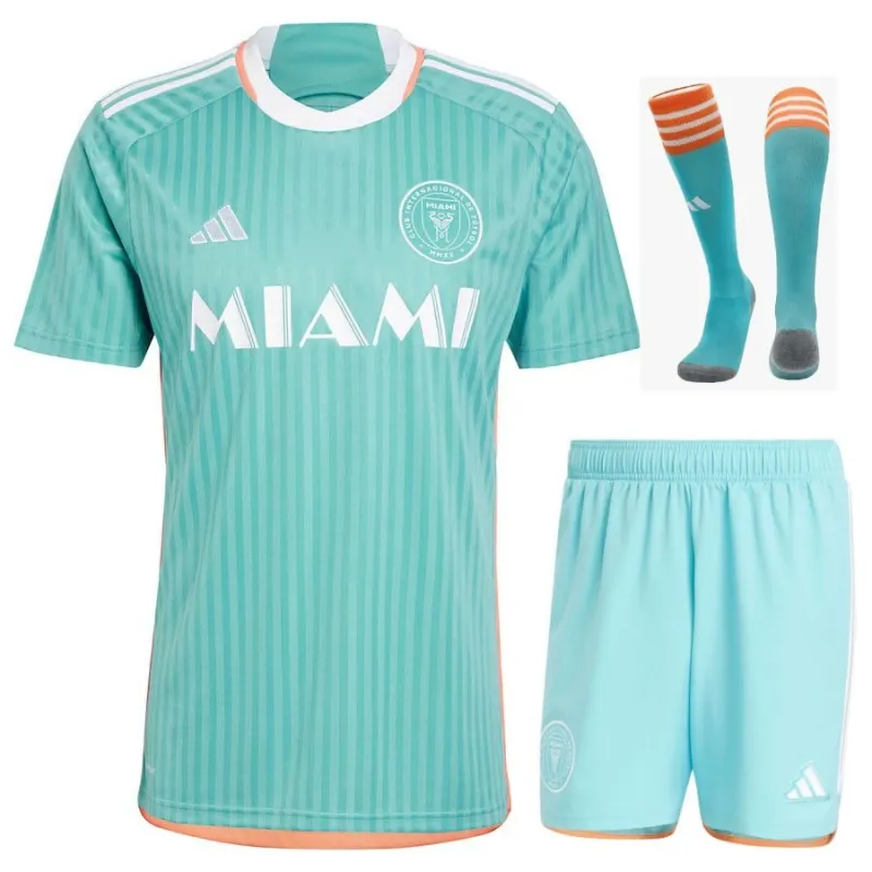 Inter Miami 2024/25 Troisième kit pour enfants - Vert