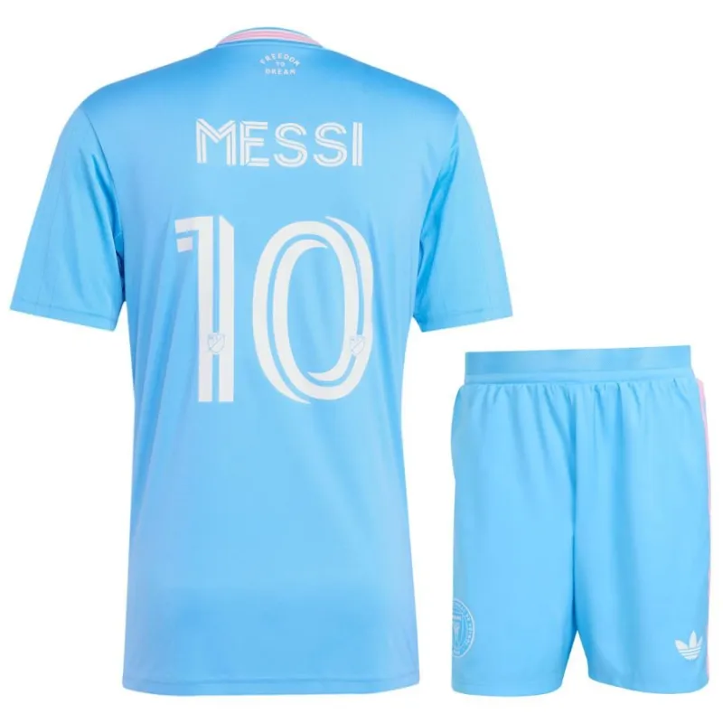 Inter Miami MESSI 2025/26 Kinder Dritttrikot Set blau