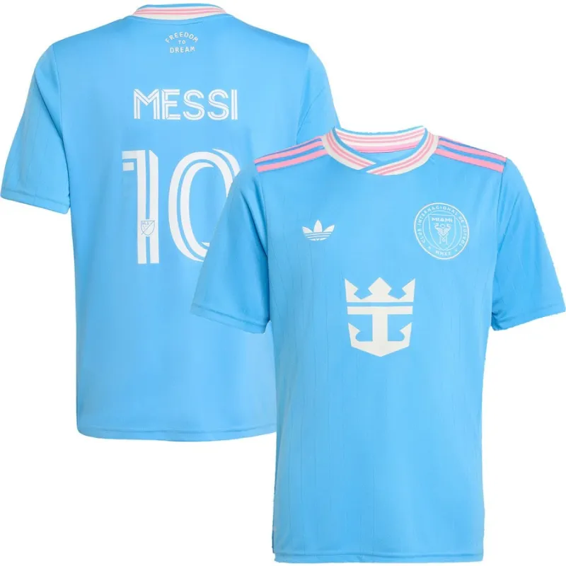 Messi Inter Miami CF 2025/26 Kinder-Dritttrikot - Blau