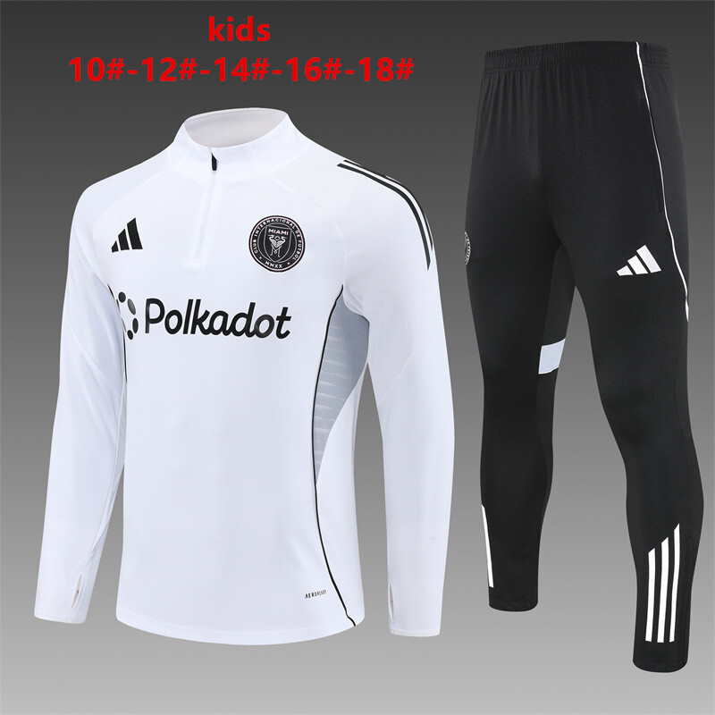 Inter Miami 2025/26 Kinder Sportanzug Weiß