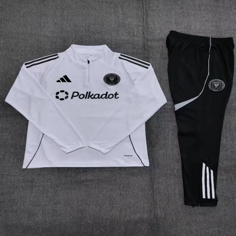 Inter Miami 2025/26 Kinder Sportanzug Weiß
