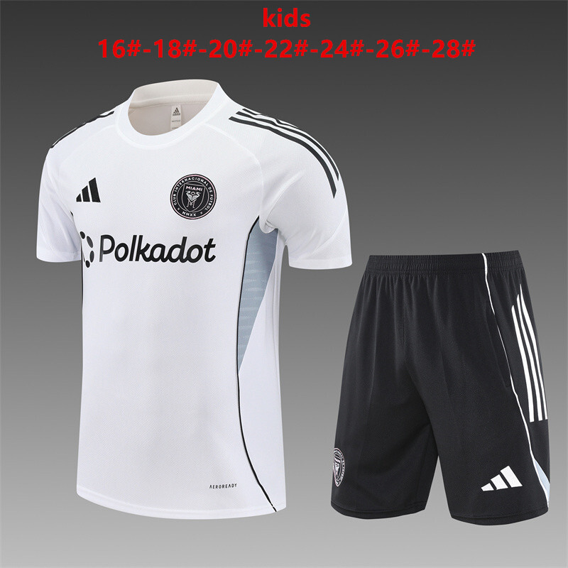 Inter Miami 2025/26 Conjunto de Entrenamiento Infantil blanco