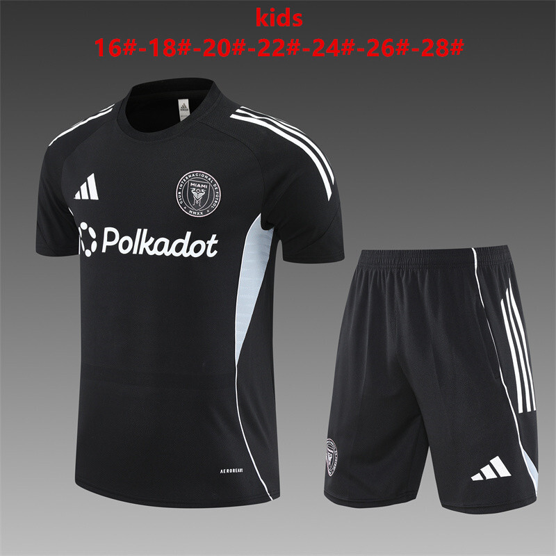 Inter Miami 2025/26 Kinder Trainingsanzug schwarz