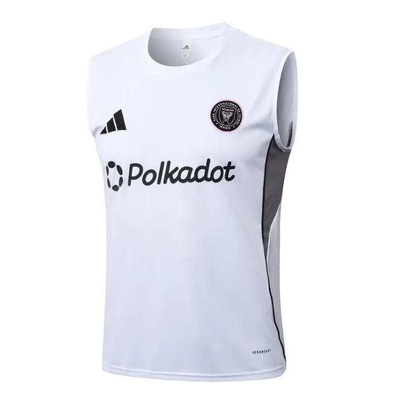 Conjunto de Pantalones Cortos y Camiseta sin Mangas Inter Miami 2025/26 - Blanco