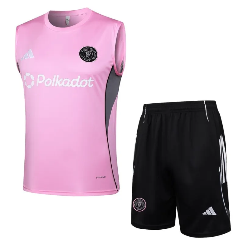 Conjunto de Pantalones Cortos y Camiseta sin Mangas Inter Miami 2025/26 - Rosa