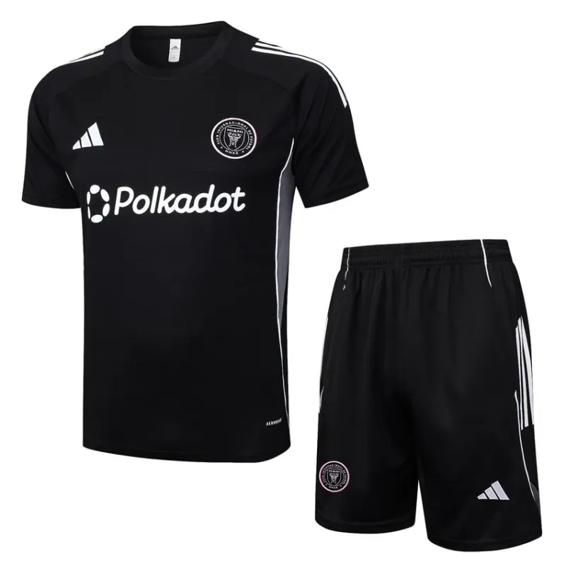 Inter Miami 2025/26 Trainingsshirt + Shorts - Schwarz
