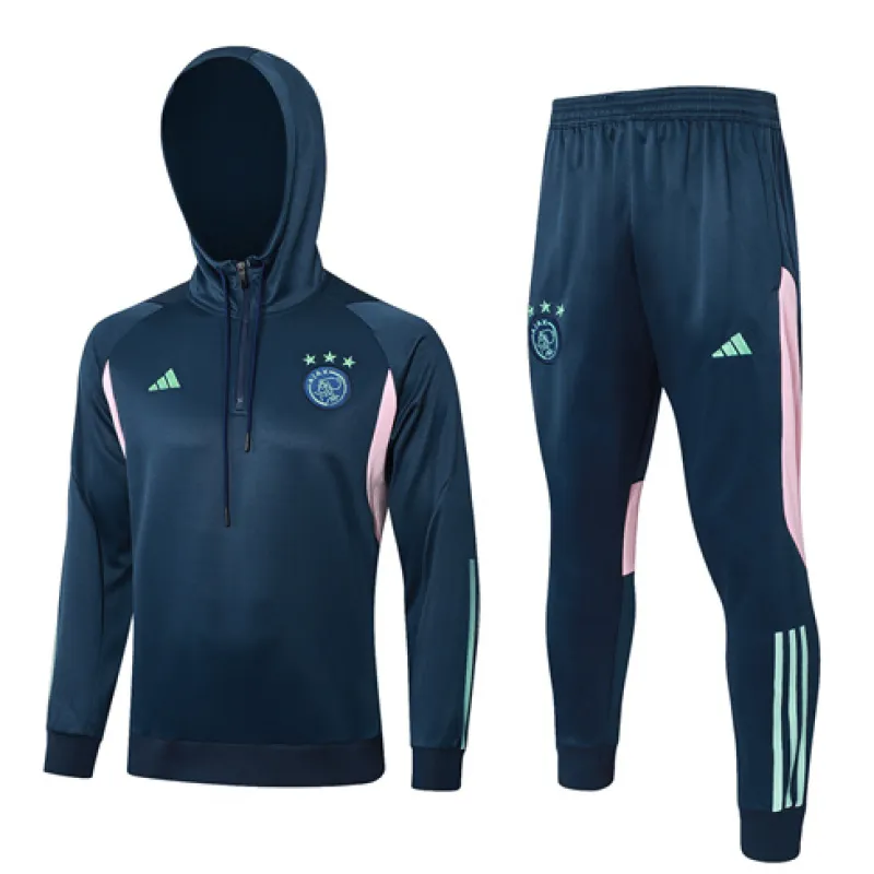 Ajax 2024/25 Children's Royal Hooded Sportswear - Blue