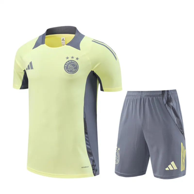 Ajax 2024/25 Children's Training Suit + Shorts - Light Yellow