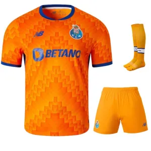 FC Porto 2024/25 Away Kids Jersey Set - Orange