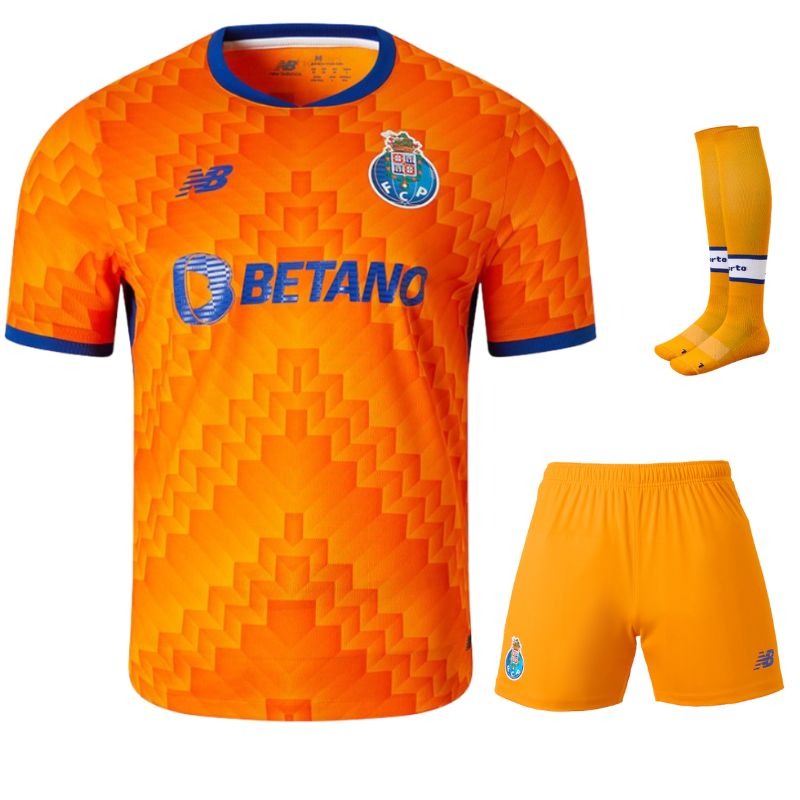 FC Porto 2024/25 Away Kids Jersey Set - Orange
