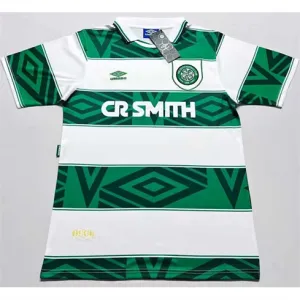 Celtic 1993 - 95 Home Retro Jersey - White/Green