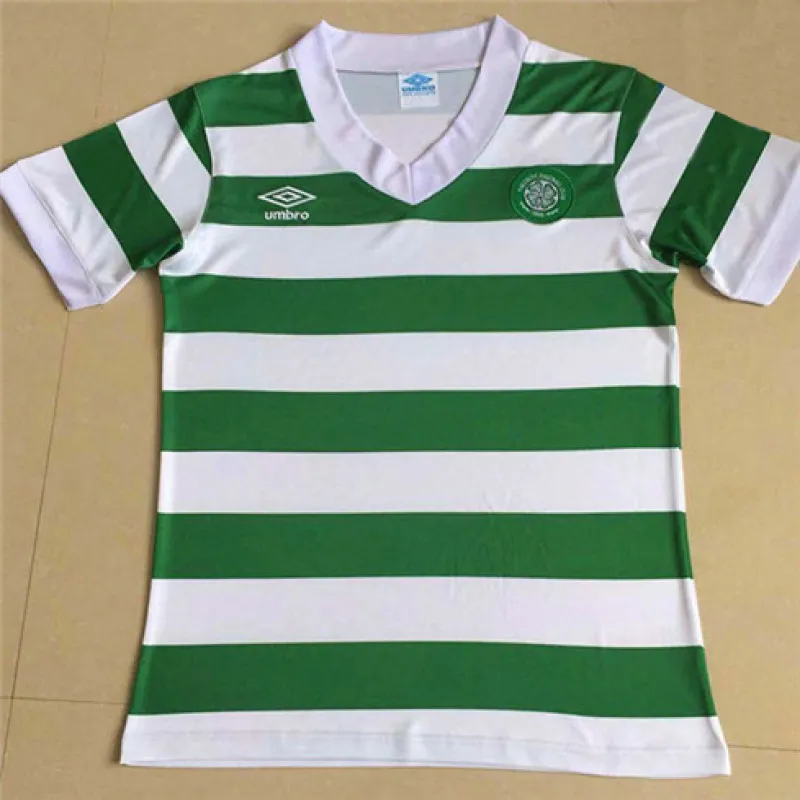 Celtic 1980 Home Retro Jersey - White/Green