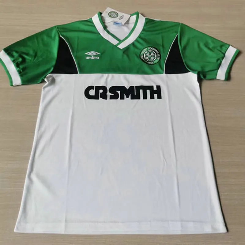 Celtic 1985/86 Away Retro Jersey - White