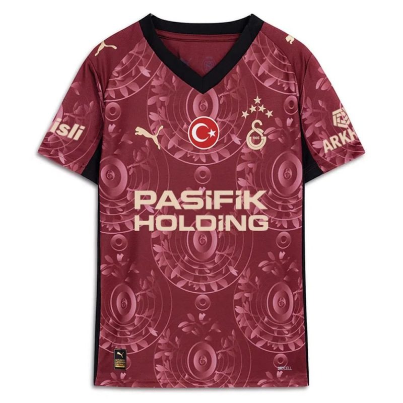Galatasaray 2025/26 Third Kids' Jersey + Shorts - Red