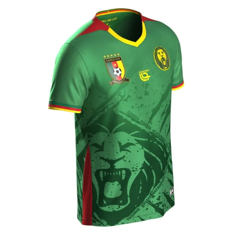 Kamerun Kinder 2025/26 Heim-Kit - Grün