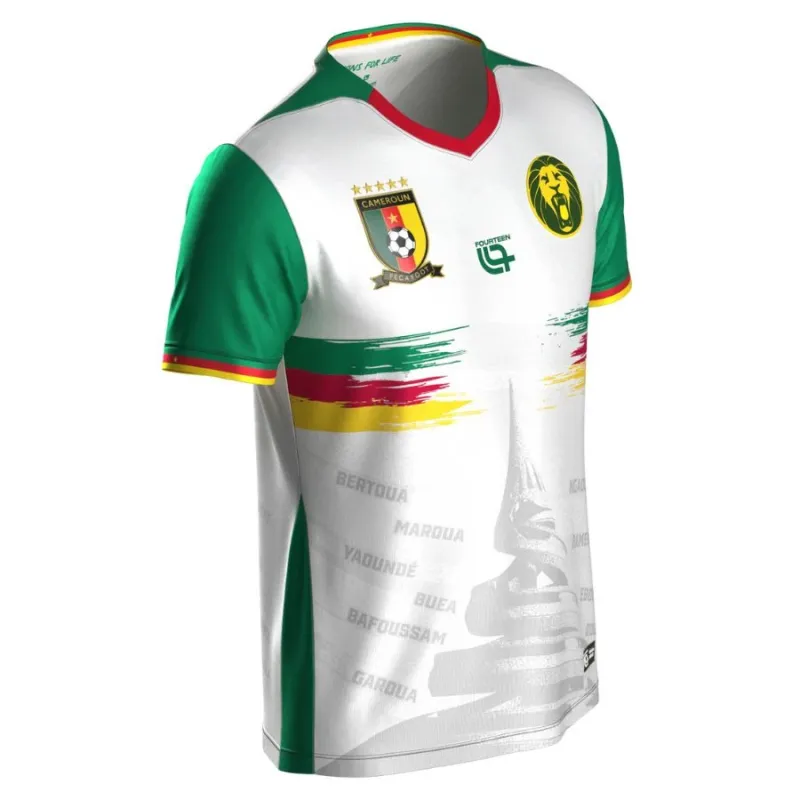 Camerun 2025/26 Terzo Maglia Bambini - Bianco