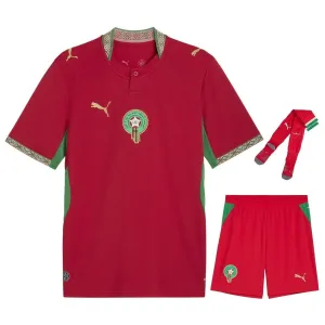Maroc 2026 Coupe du Monde Maillot Domicile Enfant Rouge