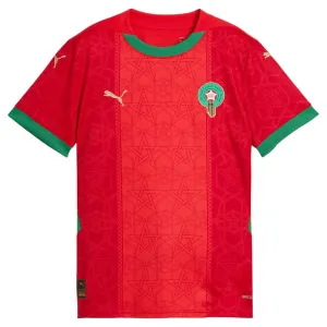 Maroc 2024/25 Maillot Domicile Enfant Réplique - Rouge