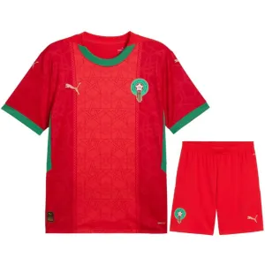 Maroc 2024/25 Maillot Domicile Enfant Réplique - Rouge