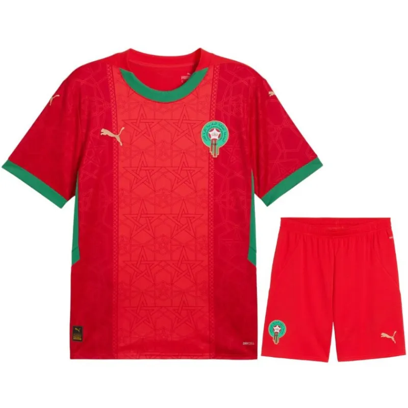Marokko 2024/25 Heim Kinder Replica Trikot - Rot
