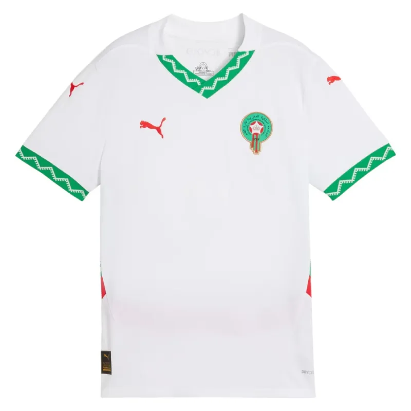 Marocco 2024/25 Maglia Trasferta Replica Bambino - Bianca