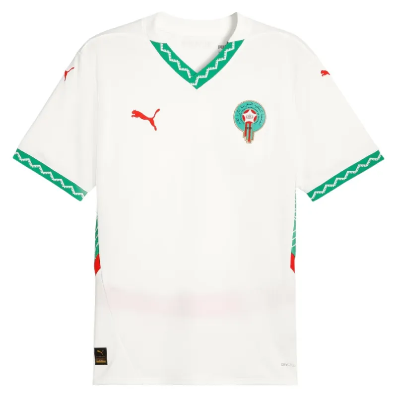 Marocco 2024/25 Maglia Trasferta Replica Bambino Set - Bianca