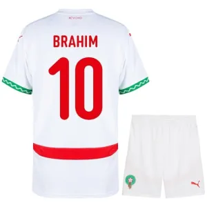 Maroc BRAHIM Maillot Enfant Extérieur 2026/27 - Blanc