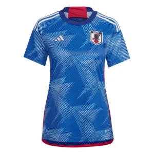 Die Fan-Version des blauen Weiblichen Heimtrikots der japanischen Nationalmannschaft bei der Weltmeisterschaft 2022.