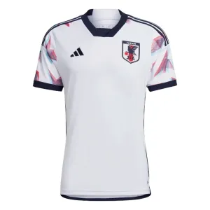 Die Fan-Version des weißen Auswärtstrikots der japanischen Nationalmannschaft bei der FIFA Weltmeisterschaft 2022.