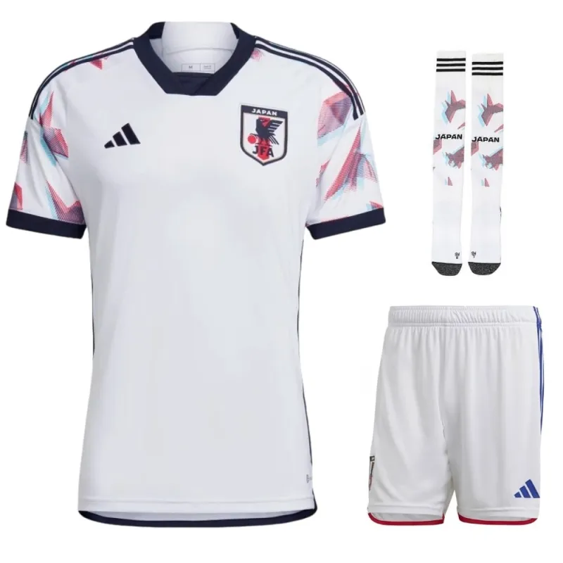 Japan Nationalmannschaft 2022/23 Auswärtstrickot Replica Mädchen - Weiß