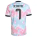 Completo Away Bambini Belgio DE BRUYNE 2026/27 Blu Rosa