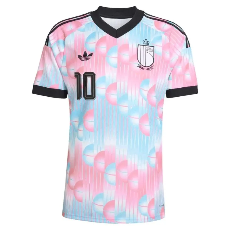 Completo Away Bambini Belgio LUKAKU 2026/27 Blu Rosa