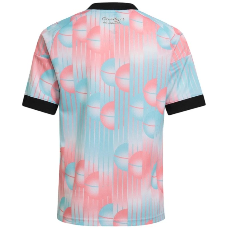 Belgien 2026/27 Kinder Auswärtstrikot Blau Rosa