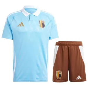 Belgien 2024/25 Kinder-Auswärtstrikot + Shorts - Blau