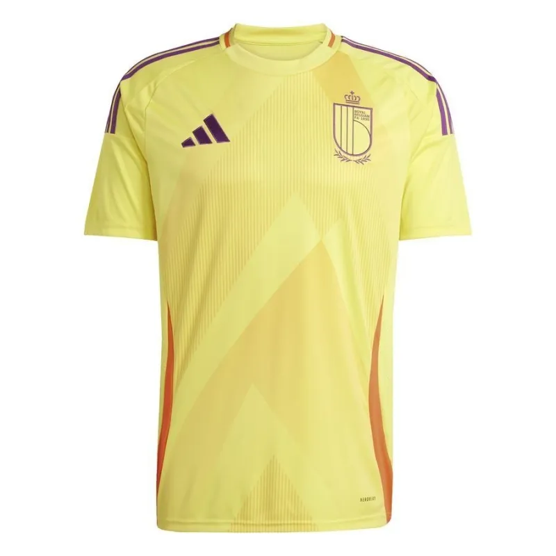 Camiseta visitante de Bélgica para la Eurocopa 2024 - Amarillo