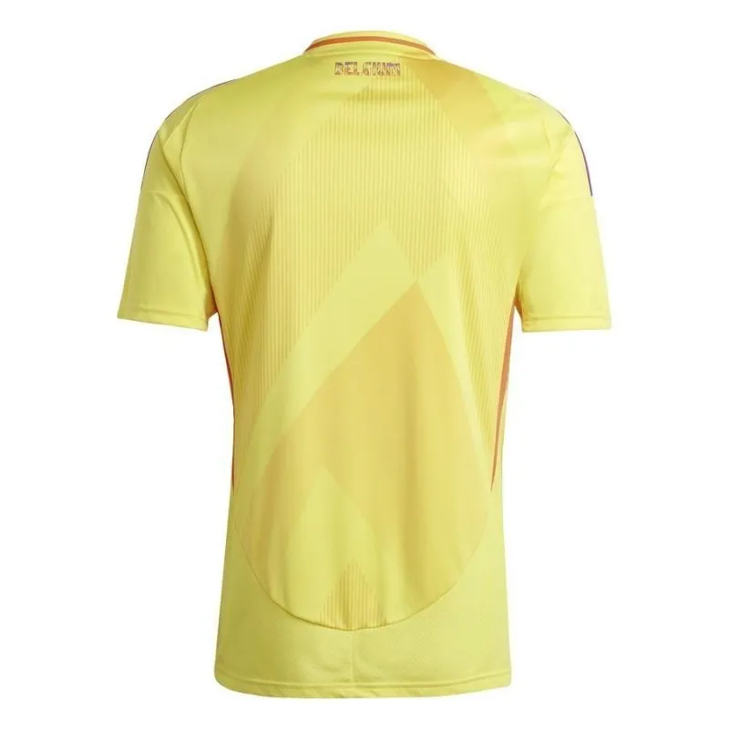 Camiseta visitante infantil de Bélgica para la Eurocopa 2024 - Amarillo